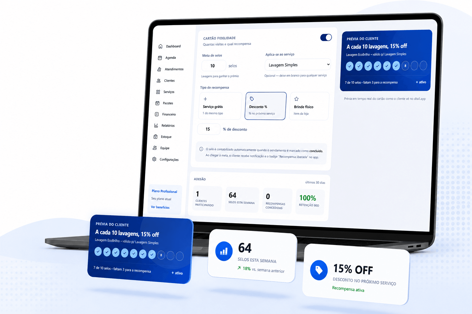 Configuracao do programa de fidelidade no Dtail